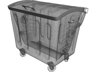 Trash Container 3D Model preview