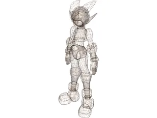Sega Megaman 3D Model preview