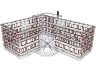 Office Building 3D Model preview