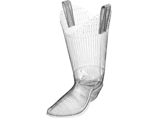 Cowboy Boot 3D Model preview