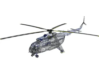 Mil Mi-17 Romanian Police 3D Model preview