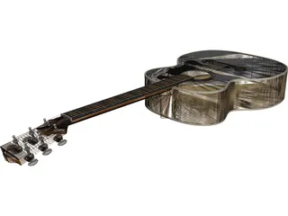 Guitar Acoustic Folk 3D Model preview