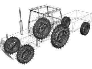Tractor 3D Model preview