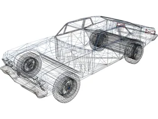 Chevrolet Nova SS (1972) 3D Model preview