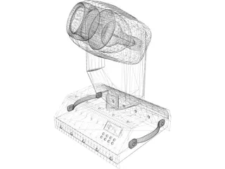 Moving Head Club Light 3D Model preview
