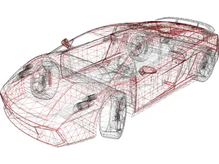 Lamborghini Gallardo 3D Model preview