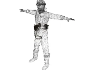 Star Wars Hoth Soldier 3D Model preview