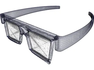 3D Glasses 3D Model preview