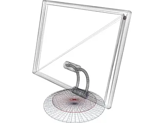 TFT LCD Monitor 3D Model preview
