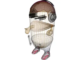Music Monster 3D Model preview