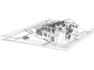 Family House 3D Model preview