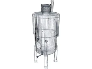 Wine Holding Tank 3D Model preview
