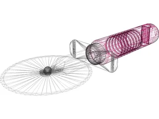 Pizza Cutter 3D Model preview
