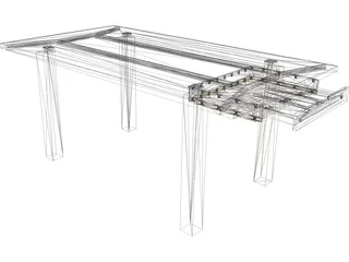 Coffee Table 3D Model preview