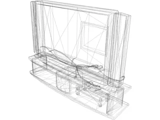Phillips PlasmaVision TV 3D Model preview