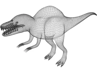 Spinosaurus Toy 3D Model preview