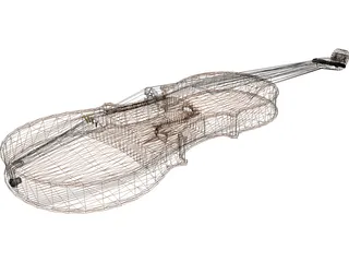 Violin 3D Model preview