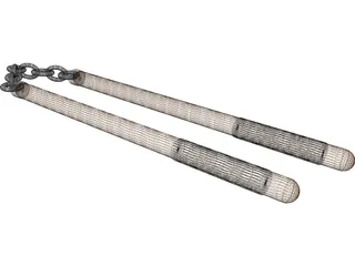 Nunchucks 3D Model preview