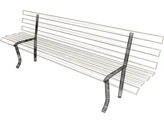 Bench 3D Model preview