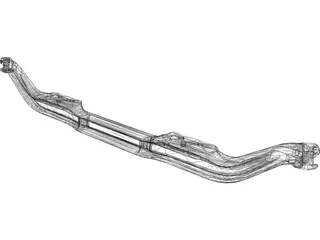 Front Axle 3D Model preview