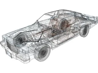 Cadillac DeVille Coupe (1984) 3D Model preview