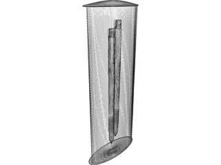 Two Pencil in a Box 3D Model preview