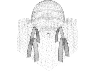Mazar-e-Quiad 3D Model preview