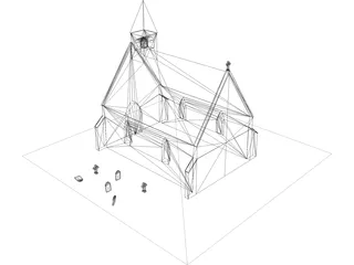 Scotish Chapel 3D Model preview