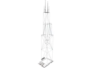Sears Tower 3D Model preview
