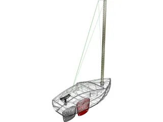 Vacuum Formed Model Boat 3D Model preview
