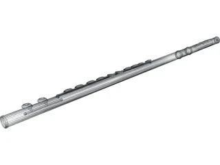 Flute 3D Model preview