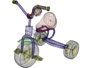 Childs Bike 3D Model preview