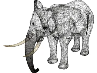 Elephant 3D Model preview