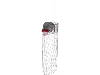 Bic Lighter 3D Model preview