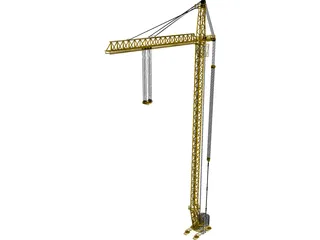 Tower Crane 3D Model preview