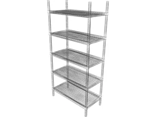 Advanced Tabco EC-1836 Storage Cabinet 3D Model preview
