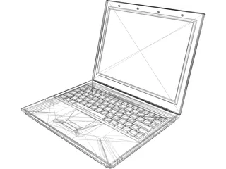 Notebook 3D Model preview