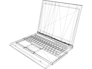 Notebook 3D Model preview