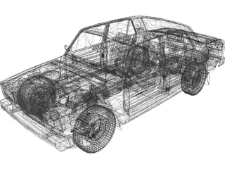 VAZ 2105 3D Model preview