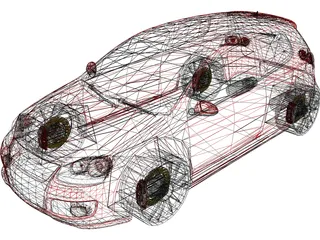 Volkswagen Golf 5 GTI 3D Model preview