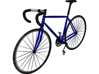 Bike Road 3D Model preview