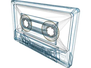 Audio Cassette 3D Model preview
