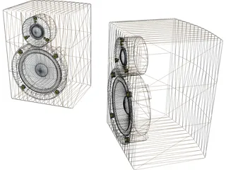Speakers 3D Model preview