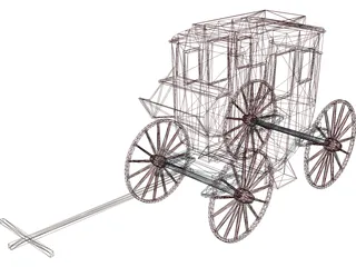 Stagecoach 3D Model preview