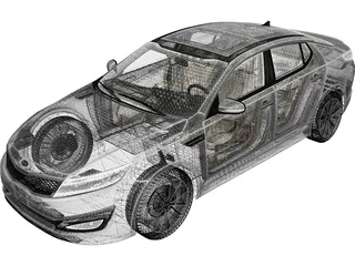 Kia Optima (2011) 3D Model preview