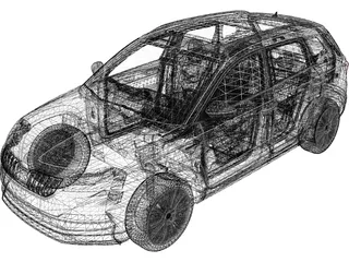 Skoda Karoq (2018) 3D Model preview