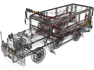 Jeep Philippines 3D Model preview