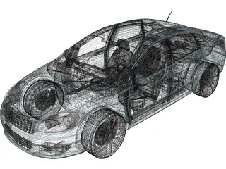 Fiat Linea (2007) 3D Model preview