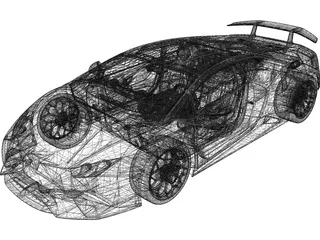 Lamborghini Huracan Performante (2017) 3D Model preview