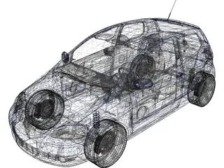Volkswagen Fox (2005) 3D Model preview